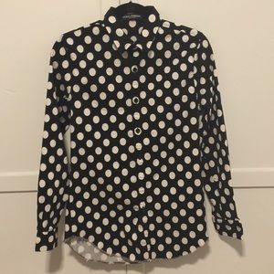 Dolce & Gabbana polka dot casual male shirt small